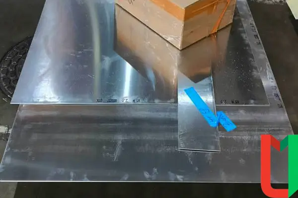 Алюминиевый лист 1,1х600х300 мм АМГ3 оцинкованный