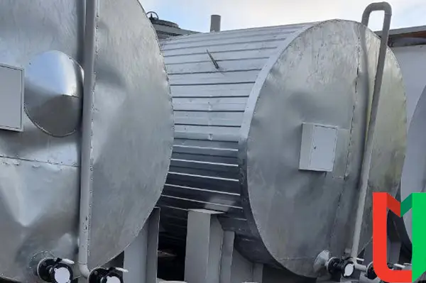 Вертикальный резервуар РВС-1500 для хранения технологической воды со стационарной крышей